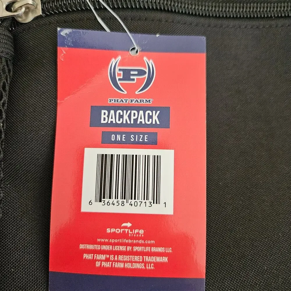 Phat Farm Back Pack Black NWT